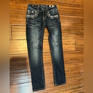 MISS ME Girls Size 7 Skinny Jeans Style JK7250S